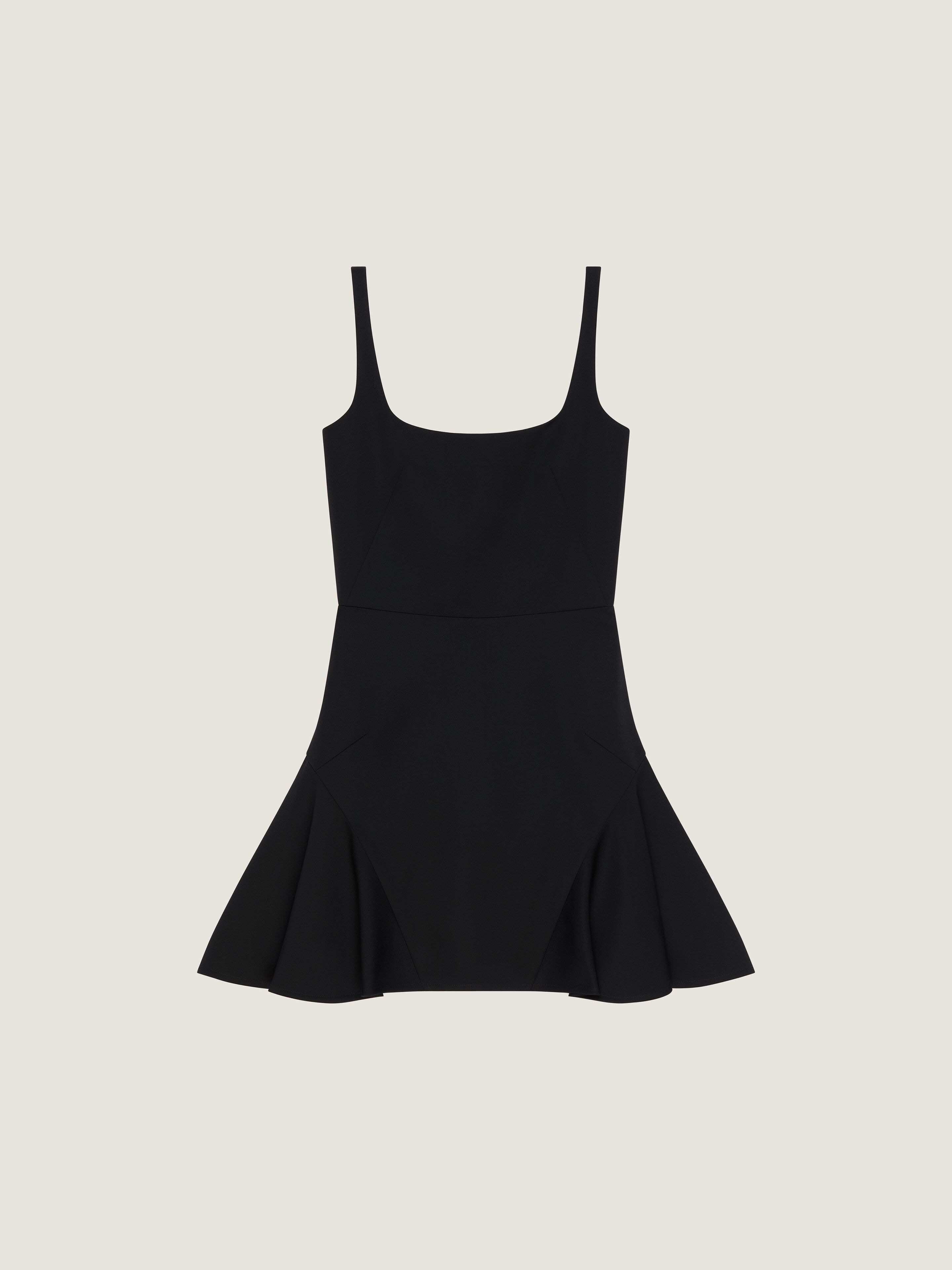 Fluted mini dress